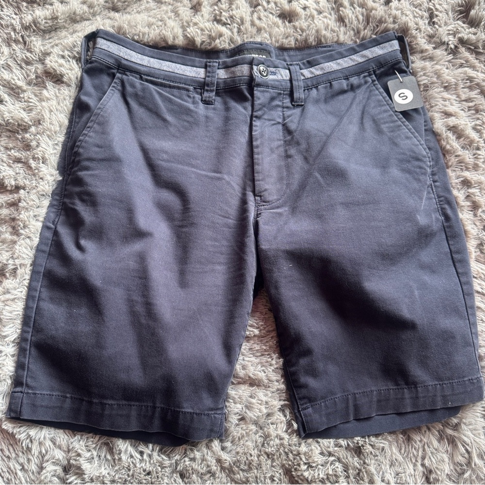 Express Flat Front Blue/Gray Casual Shorts‎
